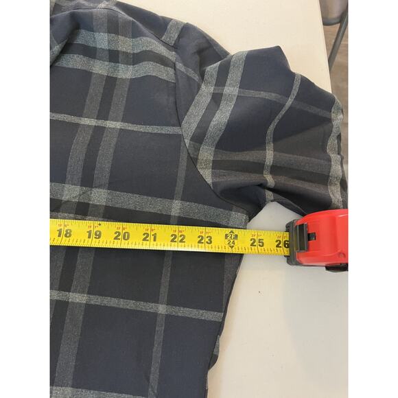 Mizzen Main Proctor Button Up Shirt Windowpane Work Business Office Dad Casual - Picture 13 of 14